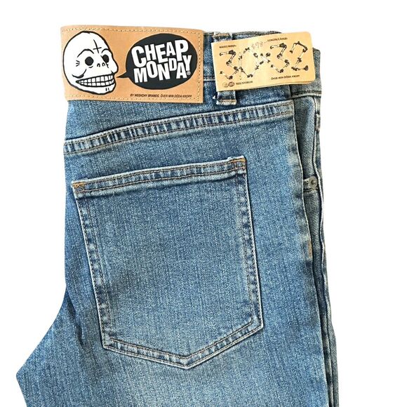 Cheap Monday Tight Dark Clean Wash Slim Fit Blue Jeans Size 30 (29) x 32 NWT $78 - Picture 8 of 8